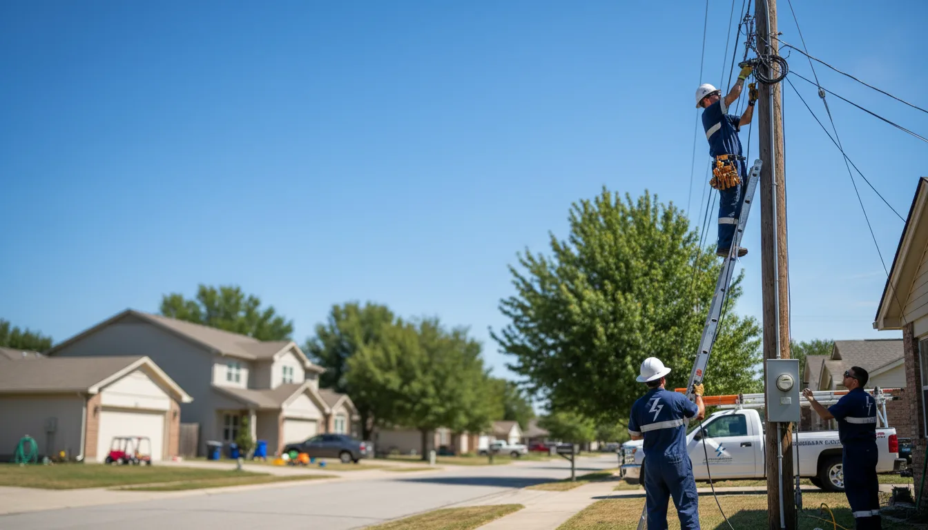 Residential electrician providing installation services in Rockford, IA
